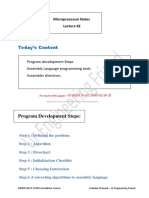 Today's Content: Program Development Steps