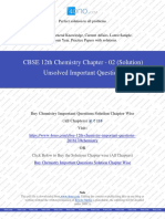 Class 12th Chemistry Chapter 2 (Solution) Important Unsolved Questions