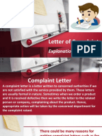 Letter of Complaint: Explanation by RGS Sir