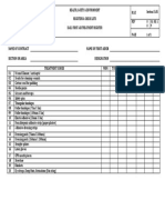 Daily First Aid Treatment Checklist