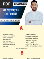 Synonyms For IELTS