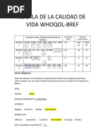 1 Escala de La Calidad de Vida Whoqol-Bref