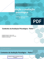 Aula 5 - Contextos Da Avaliação Psicológica - Parte 1