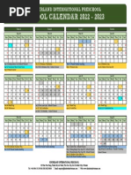 School Calendar 2022 2023