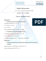 Correction TDN°4 Microéconomie Prof. A. Bachar 1