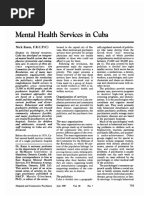 Mental Health Services in Cuba