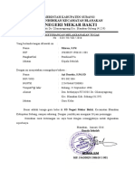 Surat Keterangan Melaksanakan Tugas