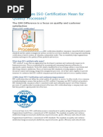 What Does ISO Certification Mean For Quality Processes?