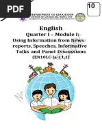 English: Quarter I - Module I