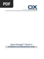 OX6 Installation and Administration