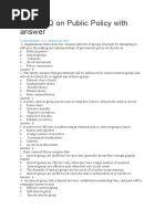 100 MCQ On Public Policy With Answer