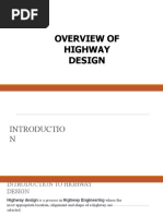 Overview of Highway Design