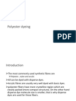 Dyeing of Polyester With Disperse Dyes