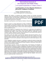 Characteristics and Legal Regulation of Labor Migration Relations in Uzbekistan in The Conditions of Pandemic