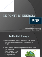 LE Fonti Di Energia