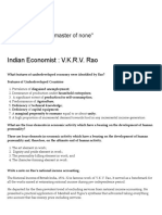 Indian Economist - V.K.R.V. Rao - Pseudoman