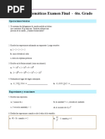 Mamut Matematicas Examen Final Grado 6 Removed Removed