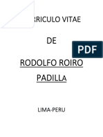 Curriculo de Rodolfo Roiro