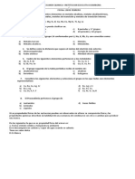 EXamen Quimica Tabla Periodica.