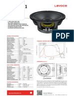 LAVOCE WAF123.01 12in WOOFER E.A