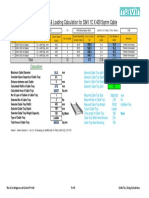 Cable Tray Size & Loading Calculation For 33kV 1C X 400 SQMM Cable