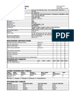 Set-Up Schedule General Data