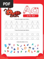 Letter Tracing Worksheet