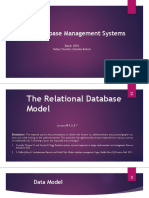 Lecture 6, 7 & 8 - Relational Model