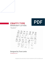 CraftyType Nudist Letters