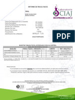 Resultados Analisis Bacteriologicos Puritronic SC