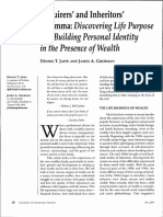 Building Personal Identity in The Presence of Wealth