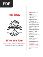 DSA Who We Are Pamphlet