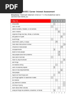 PDF RIASEC Career Interest Assessment