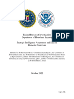 FBI Dhs Domestic Terrorism Strategic Report 2022