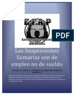 Desicion Del Supremo La Suspensión Sumaria Es de Empleo No de Sueldo