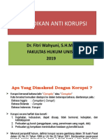 Pendidikan Anti Korupsi Drfitri