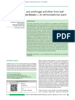 Antibacterial and Antifungal Activity From Flower