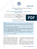 01 ARTICLE 2015 DIST Key Aspects of Providing Healthcare Services in Disaster 2015