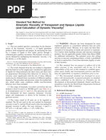 ASTM D445-21 Standard Test Method For Kinematic Viscosity of Transparent and Opaque Liquids (And Calculation of Dynamic Viscosity)