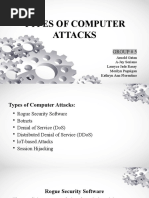 TYPES OF COMPUTER ATTACKS Group#5