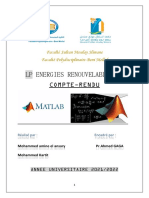 Compte Rendu Matlab