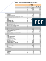 Lista de Materiales Planta Subsuelo