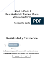 Unidad 1 - Parte 1-Resistividad de Terreno Suelo Iniforme