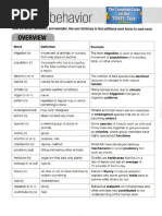 Vocab - Animal Behavior