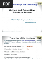 Part - 3 - Writing and Presenting Literature Review - 2