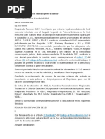 Sentencia Nº RC 000240 Del TSJ Denuncia La Infracción, Del Artículo 49 de La "Ley de Arrendamientos Inmobiliarios Del 7 de Diciembre de 1999"