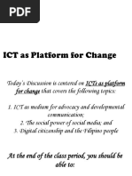 ICT As Platform For Change PPT - 1