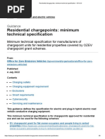 Residential Chargepoints - Minimum Technical Specification - GOV - UK