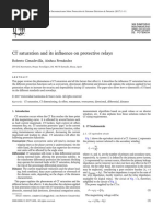 CT Saturation and Its Influence On Protective Relays