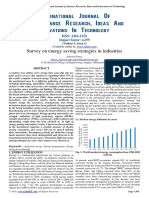 Survey On Energy Saving Strategies in in